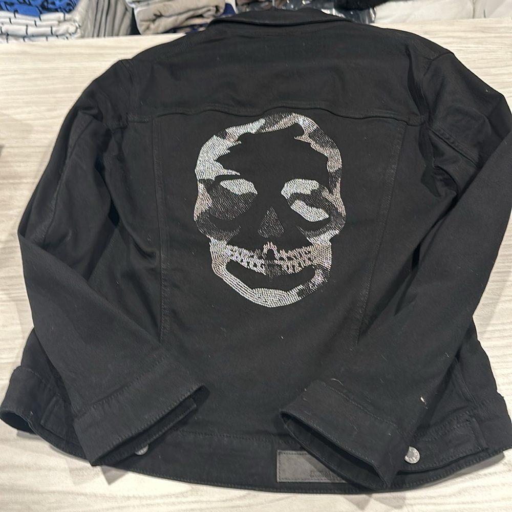 NWT Zadig & Voltaire “Kase Denim Skull” Jean Jacket ——FREE SHIPPING—-